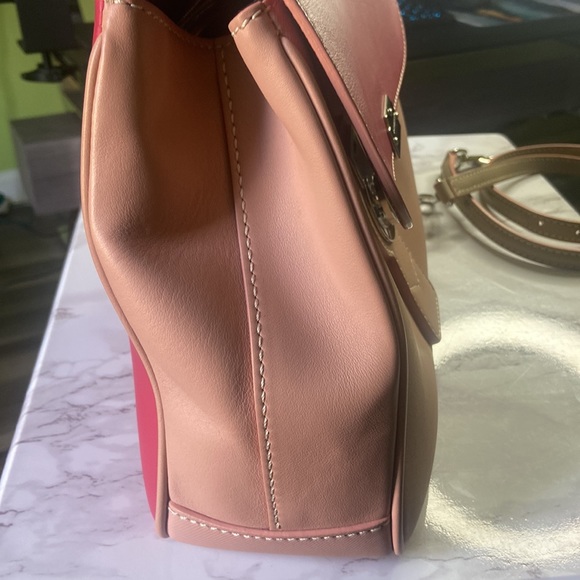 🇬🇧✨BURBERRY✨TRENCH CALFSKIN PINK CROSSBODY/TOP HANDLE✨with COA - Picture 12 of 17